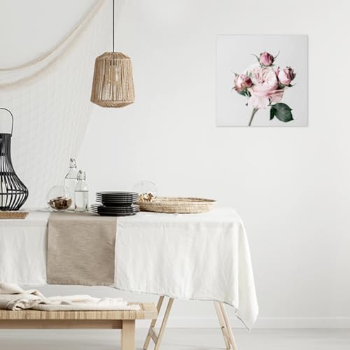 Ceanothe Roses tableau toile 45x45 cm HD