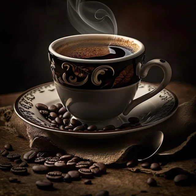 Ceanothe graines de café tableau toile 30x30 cm mat