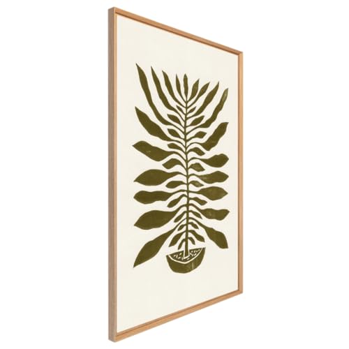 Ceanothe Feuille Verte tableau encadré 65x97 cm mat