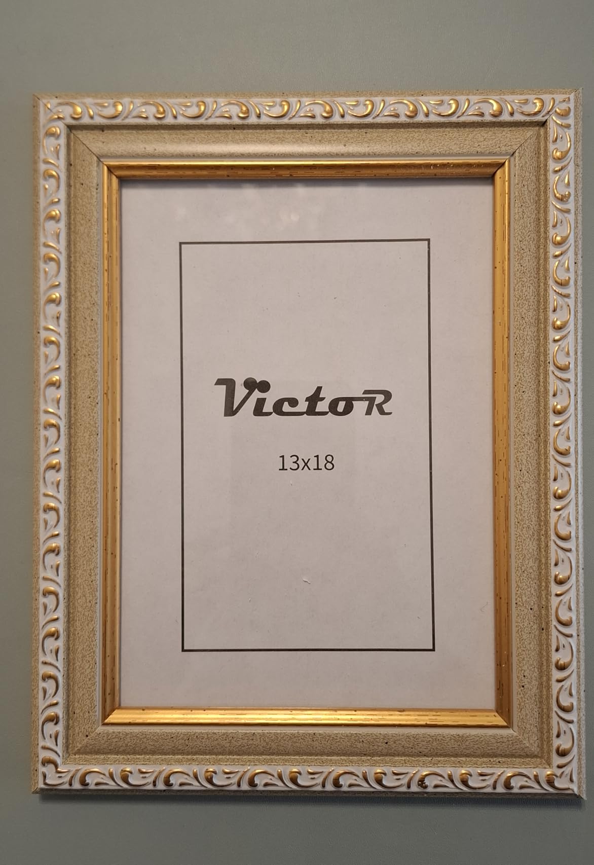 Victor Chagall cadre photo 21x30 cm noir doré baroque