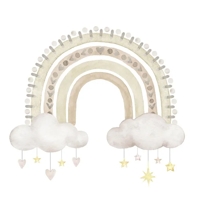 Ceanothe Arc-en-ciel Nuage tableau sur toile 30x30 cm enfant
