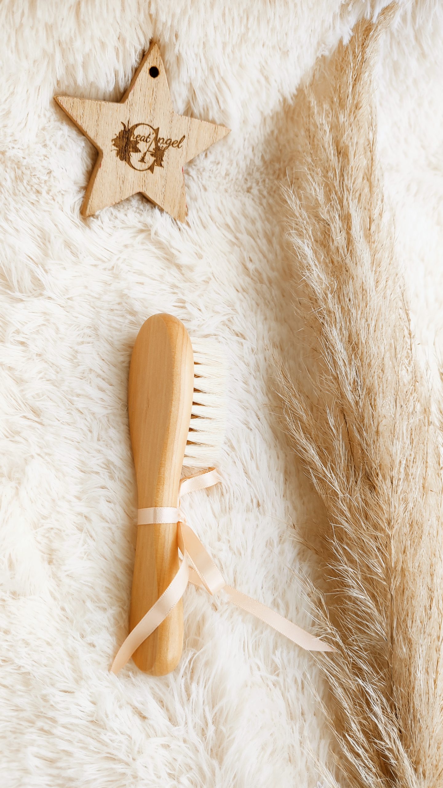 Creat’Angel brosse cheveux bébé hêtre 15 cm