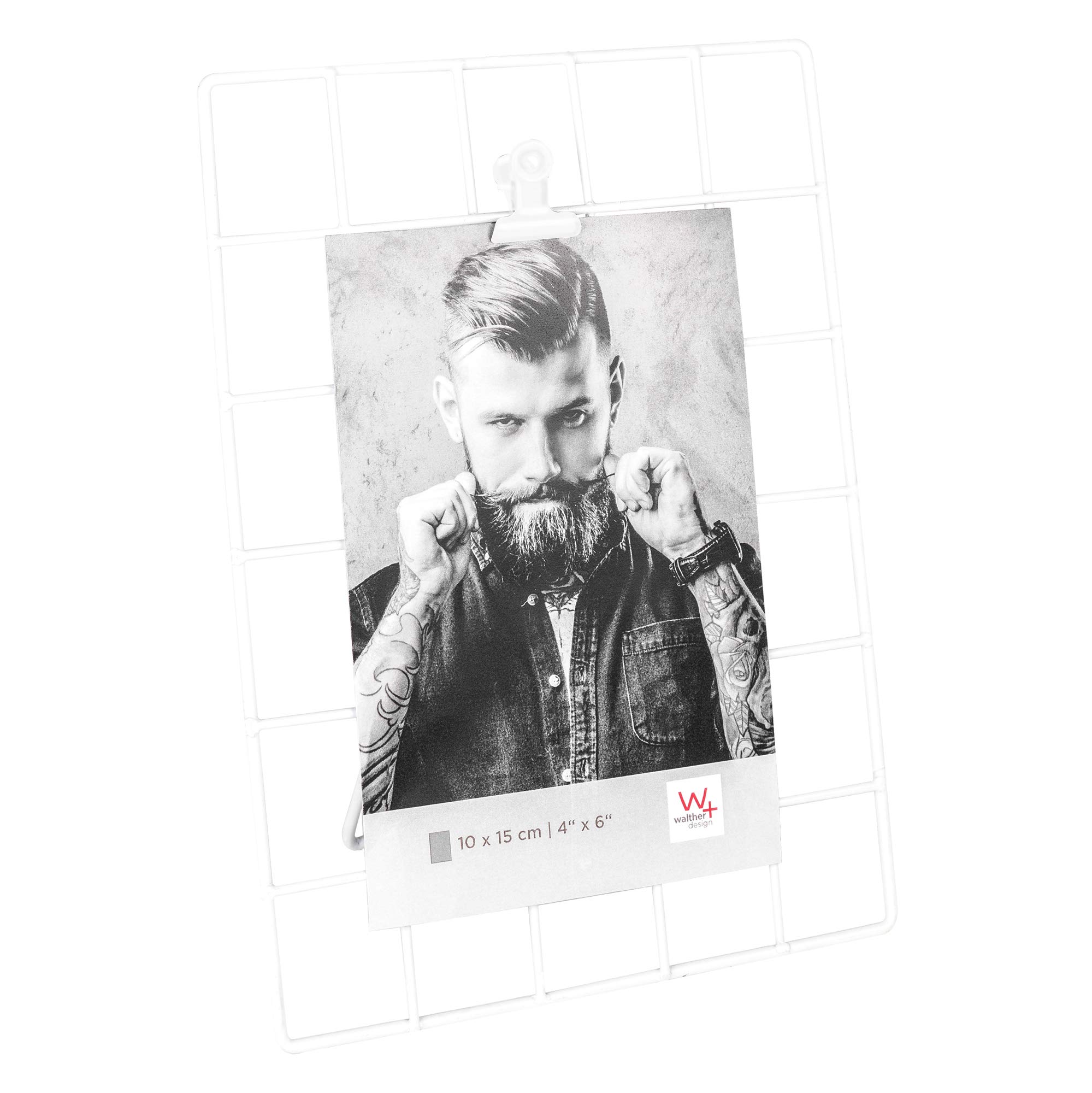 walther design FN015B cadre photo métal noir 20,7x26 cm