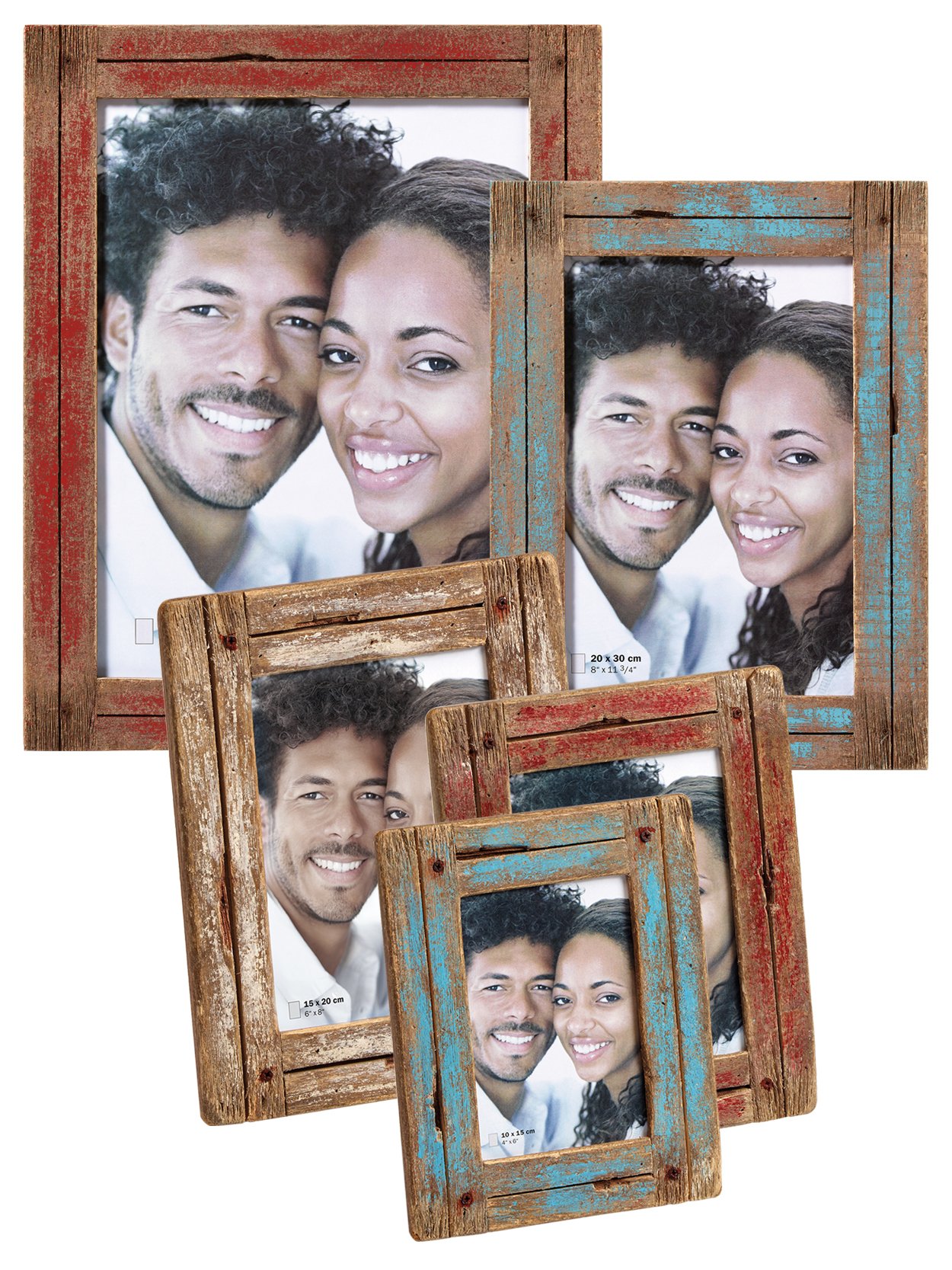 walther design Dupla YA040R cadre photo rouge 30x40 cm