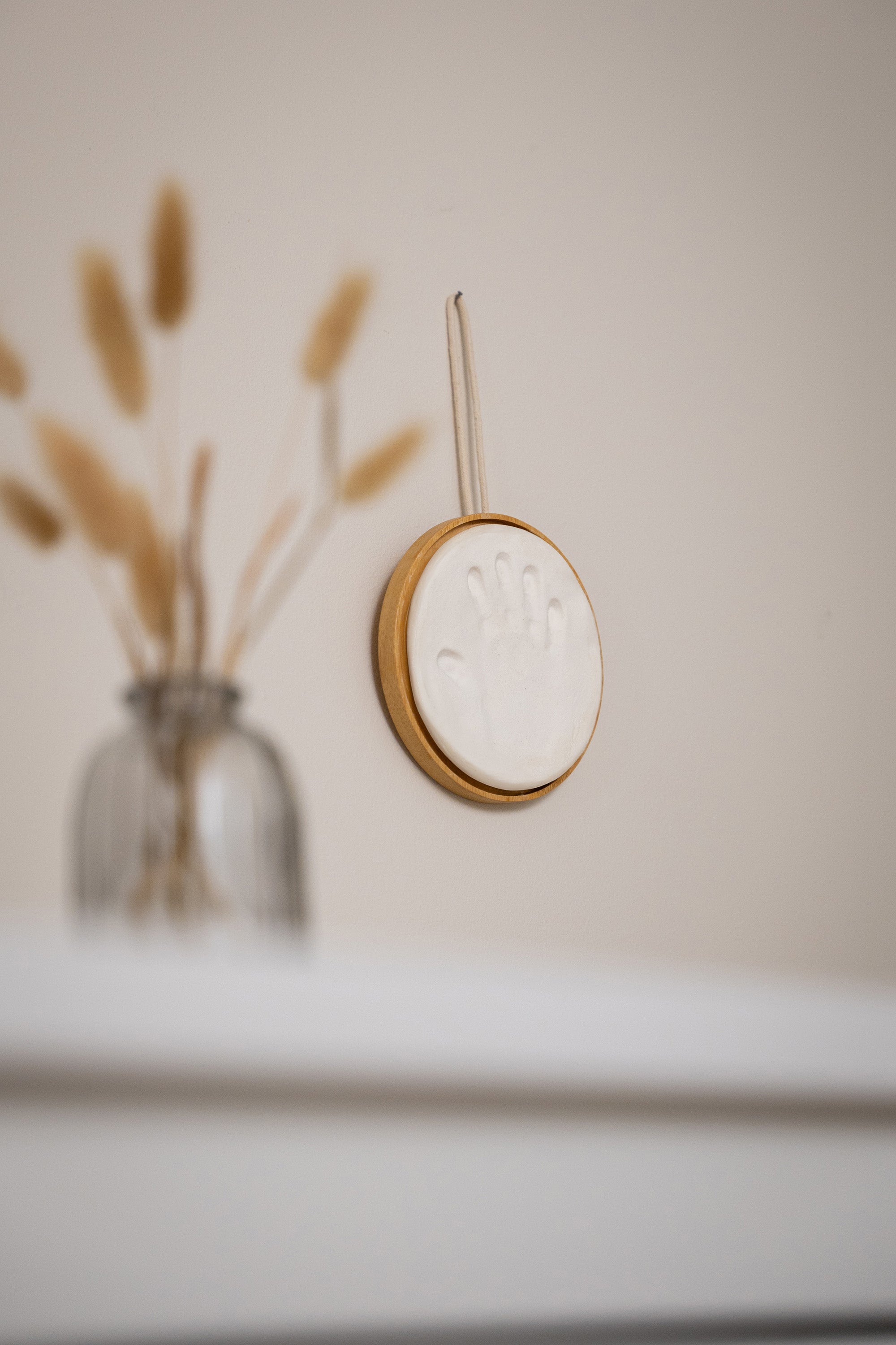 Petit Artichaut Wooden Medallion kit empreinte bébé bois