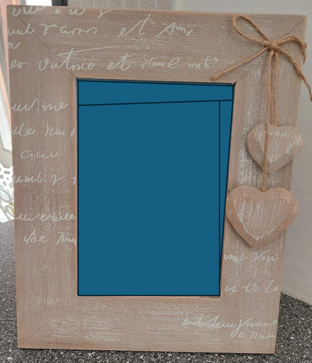 walther design Le Coeur QH318P cadre photo 13x18 marron