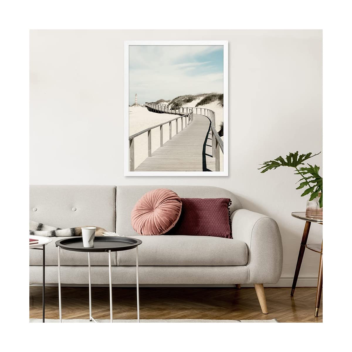 Ceanothe Karma 60x80 cadre photo blanc incassable