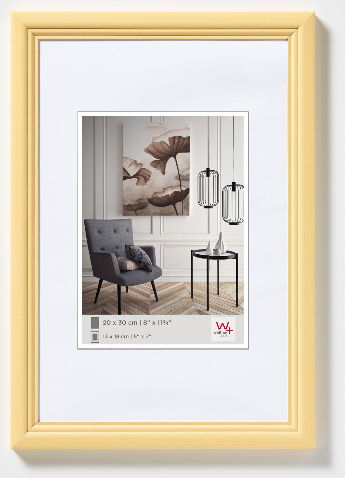 walther design Living cadre bois noisette 18x24 cm HY824P