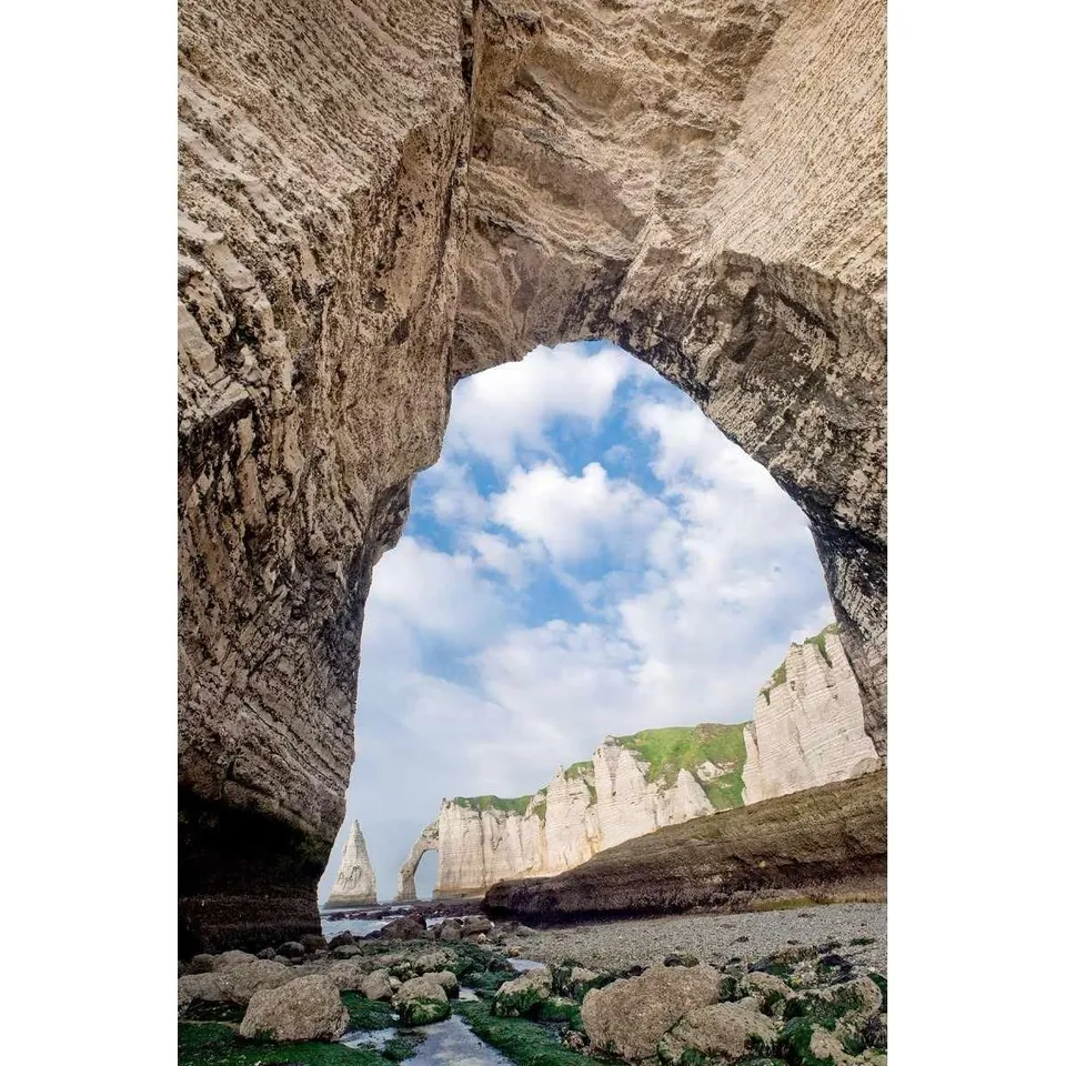 Ceanothe Etretat Normandie tableau verre synthétique 65x97 cm HD