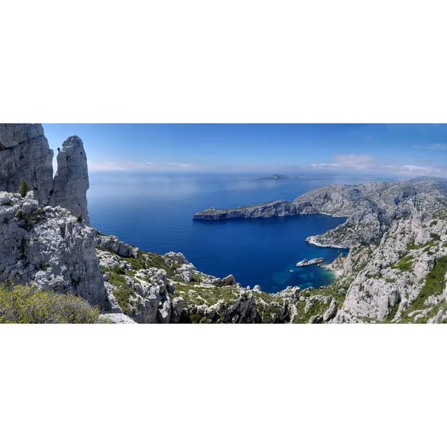 Ceanothe Calanques tableau verre synthétique 65x145 cm