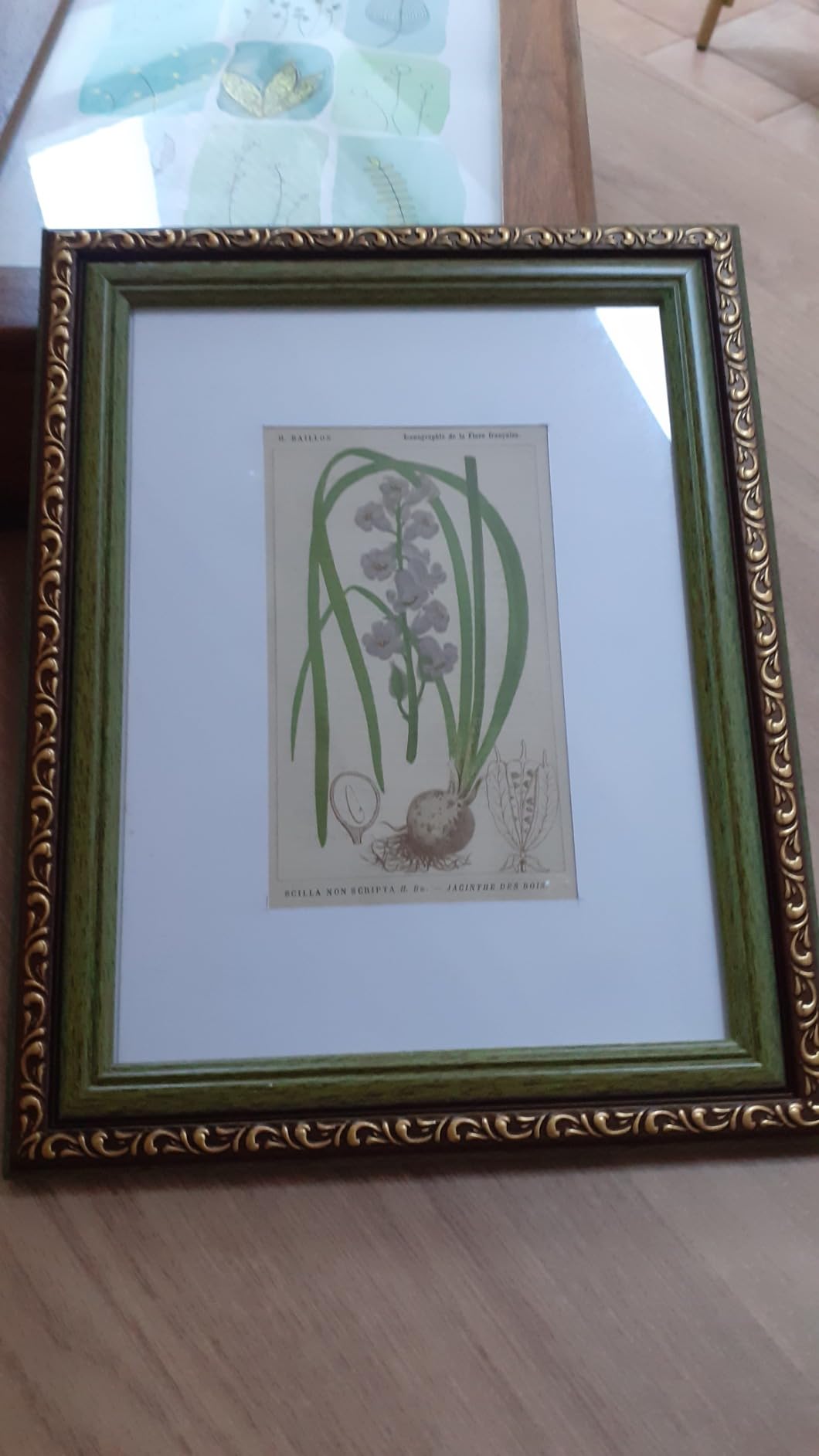 Victor Chagall cadre photo 21x30 cm noir doré baroque