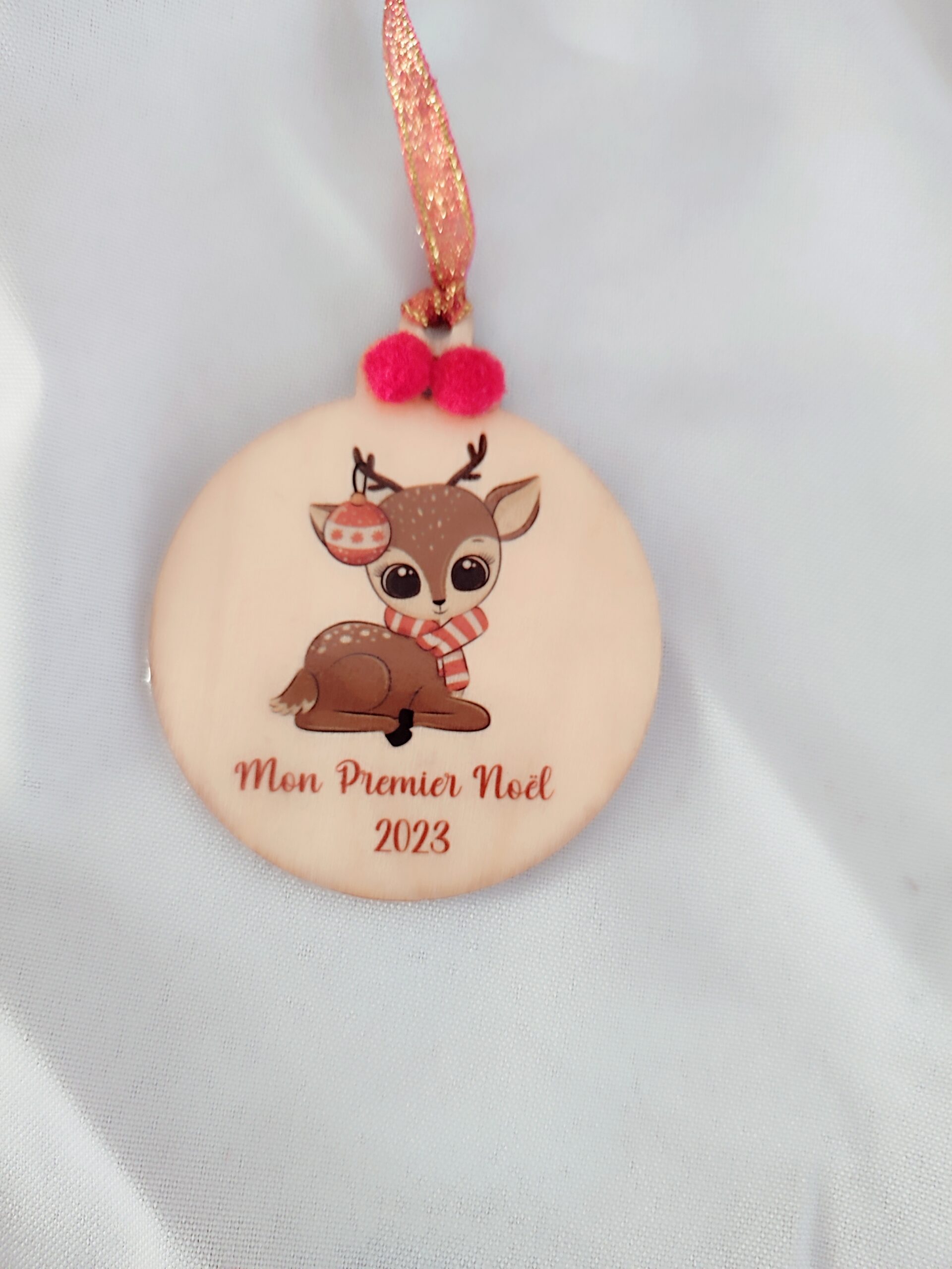Creat'Angel coffret premier noël biche prénom