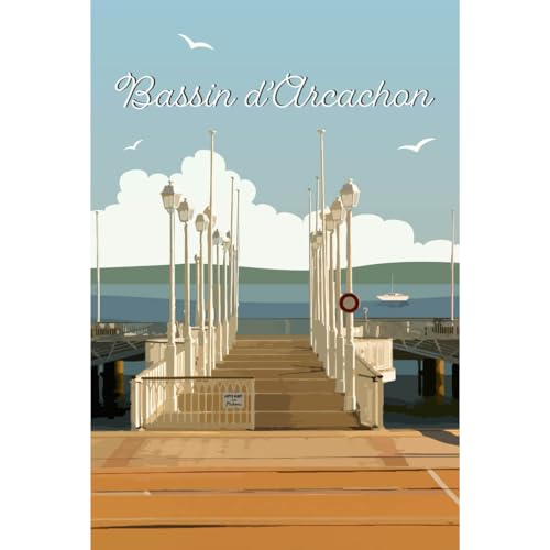 Ceanothe Art de nos régions Bassin d'Arcachon tableau toile 30x45 cm