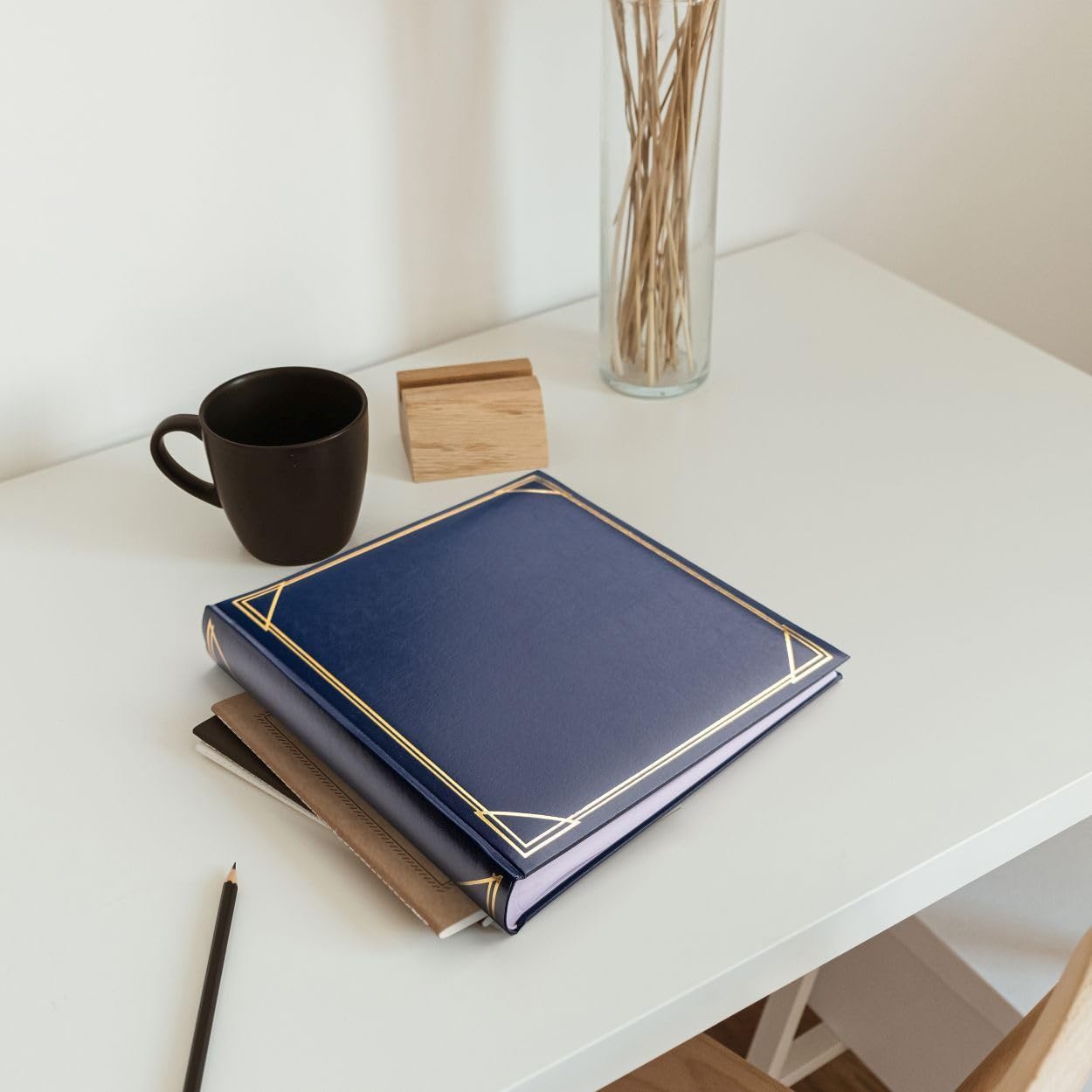 walther design Standard MX-200-L album photo bleu 30 x 30 cm cuir