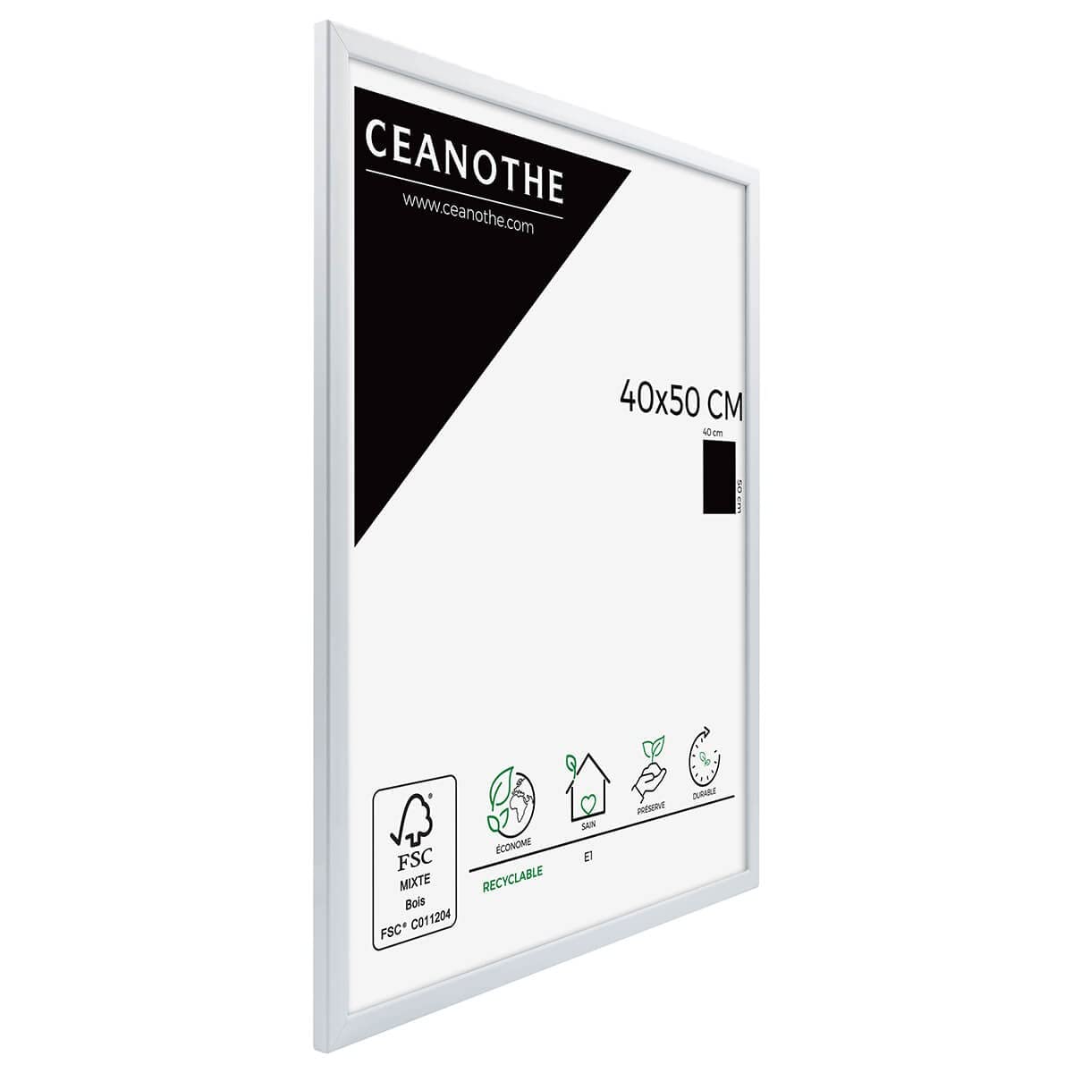 Ceanothe Brio 23511 River cadre photo 40x50 cm blanc laqué