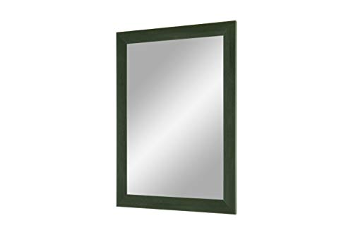 FRAMO Trend 35 miroir mural 30 x 30 cm vert cadre bois