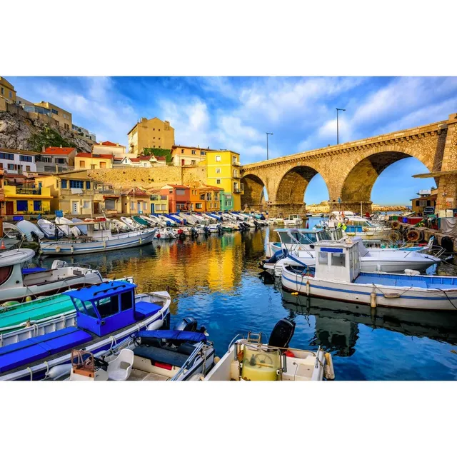 Ceanothe Vallon des Auffes tableau toile 30x45 cm mat