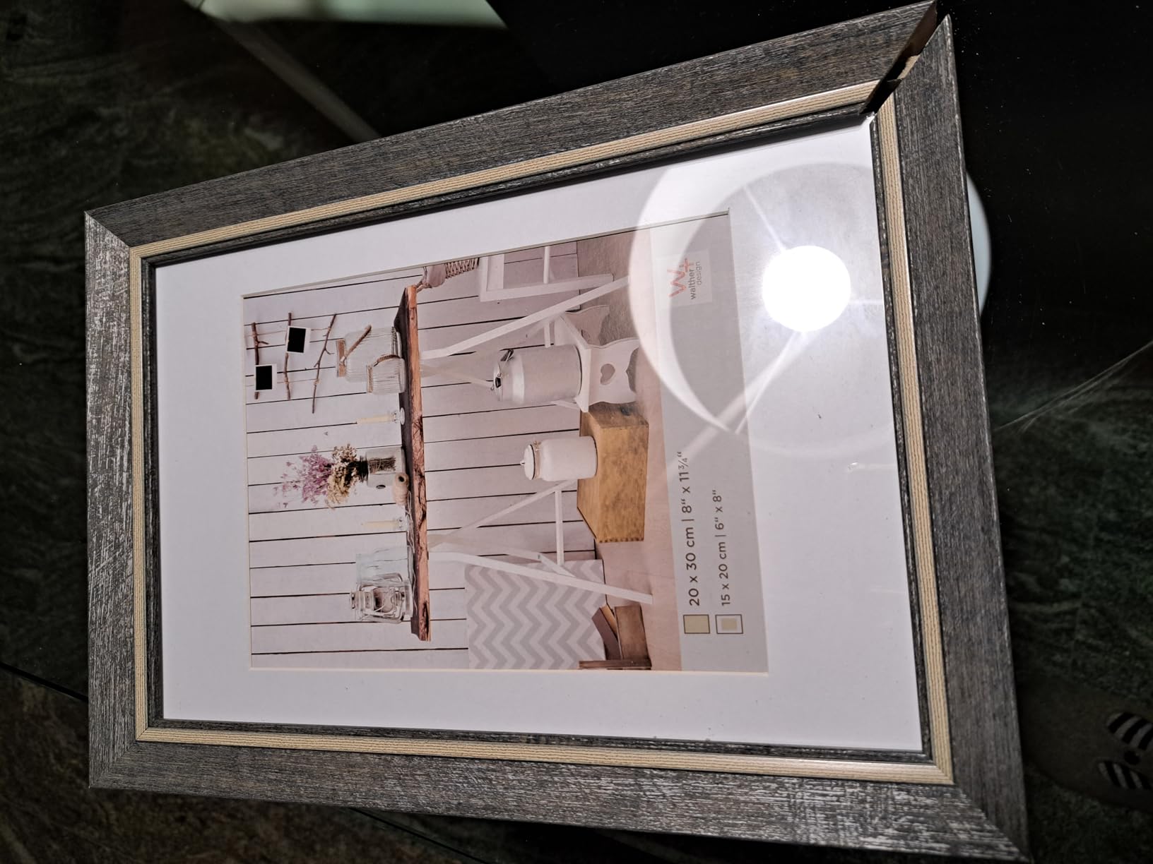 walther design Chalet EL030W cadre photo 20x30 cm blanc passe-partout