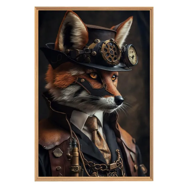 Ceanothe renard futuriste tableau encadré 65x97 cm mat
