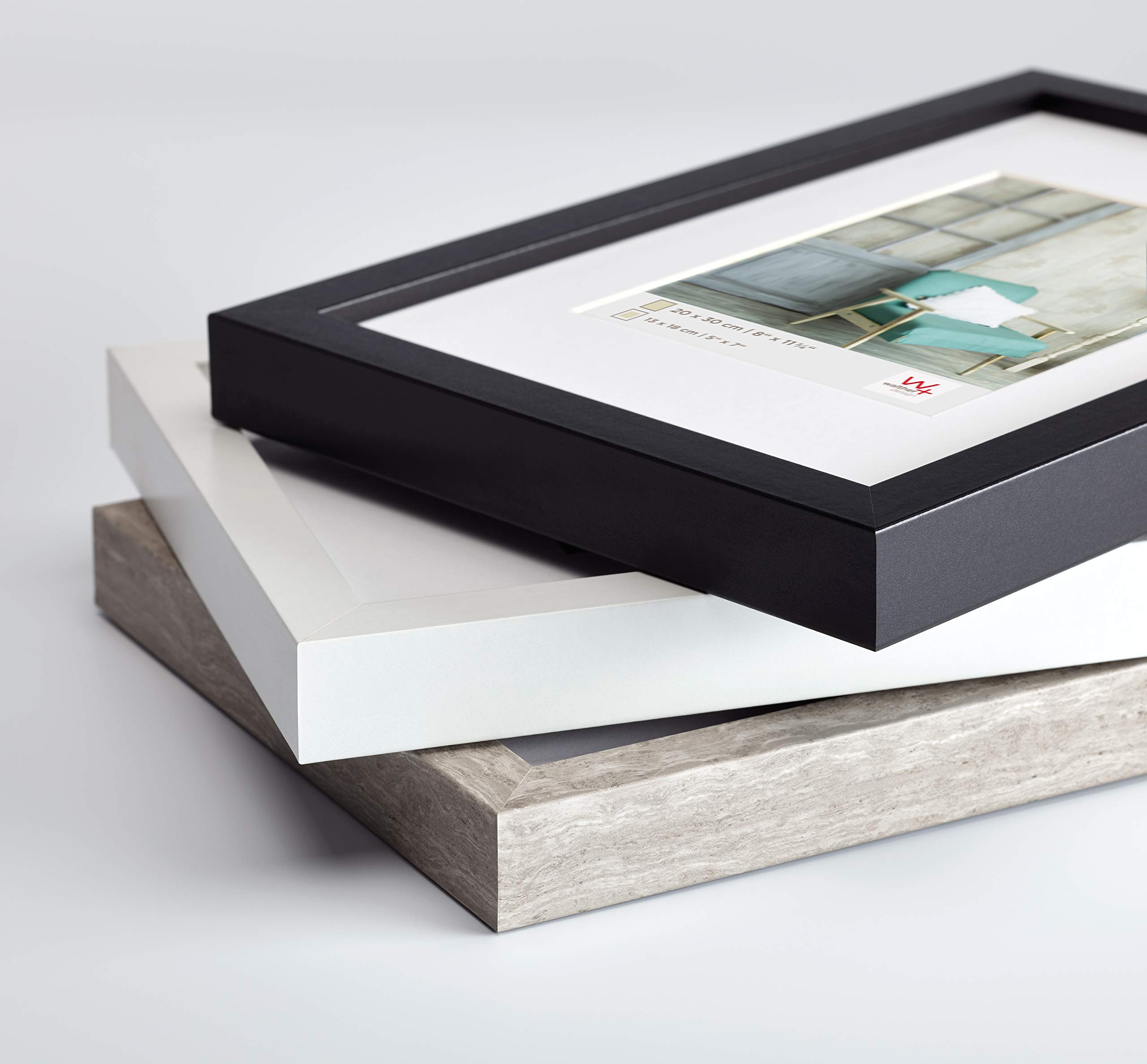 Walther Design Stockholm cadre 4 photos 10x10 cm noir