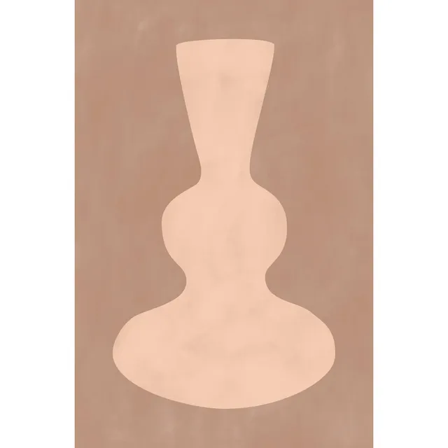 Ceanothe poterie ocre tableau sur toile 45x65 cm mat