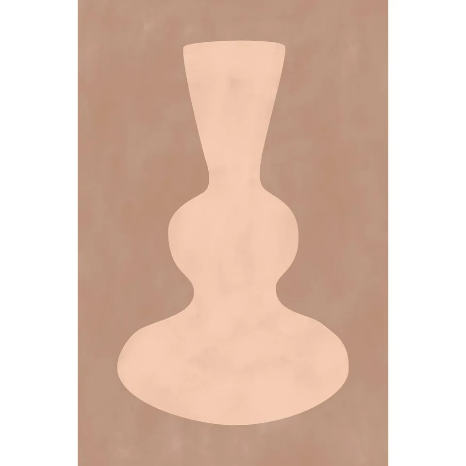 Ceanothe poterie ocre tableau sur toile 45x65 cm mat