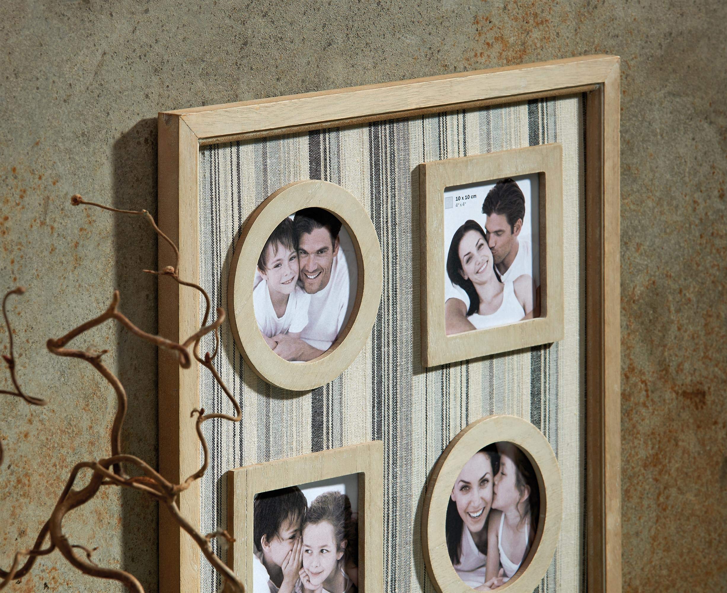 Walther Design Milan QF110H cadre photo beige 4x10x10 cm coeurs