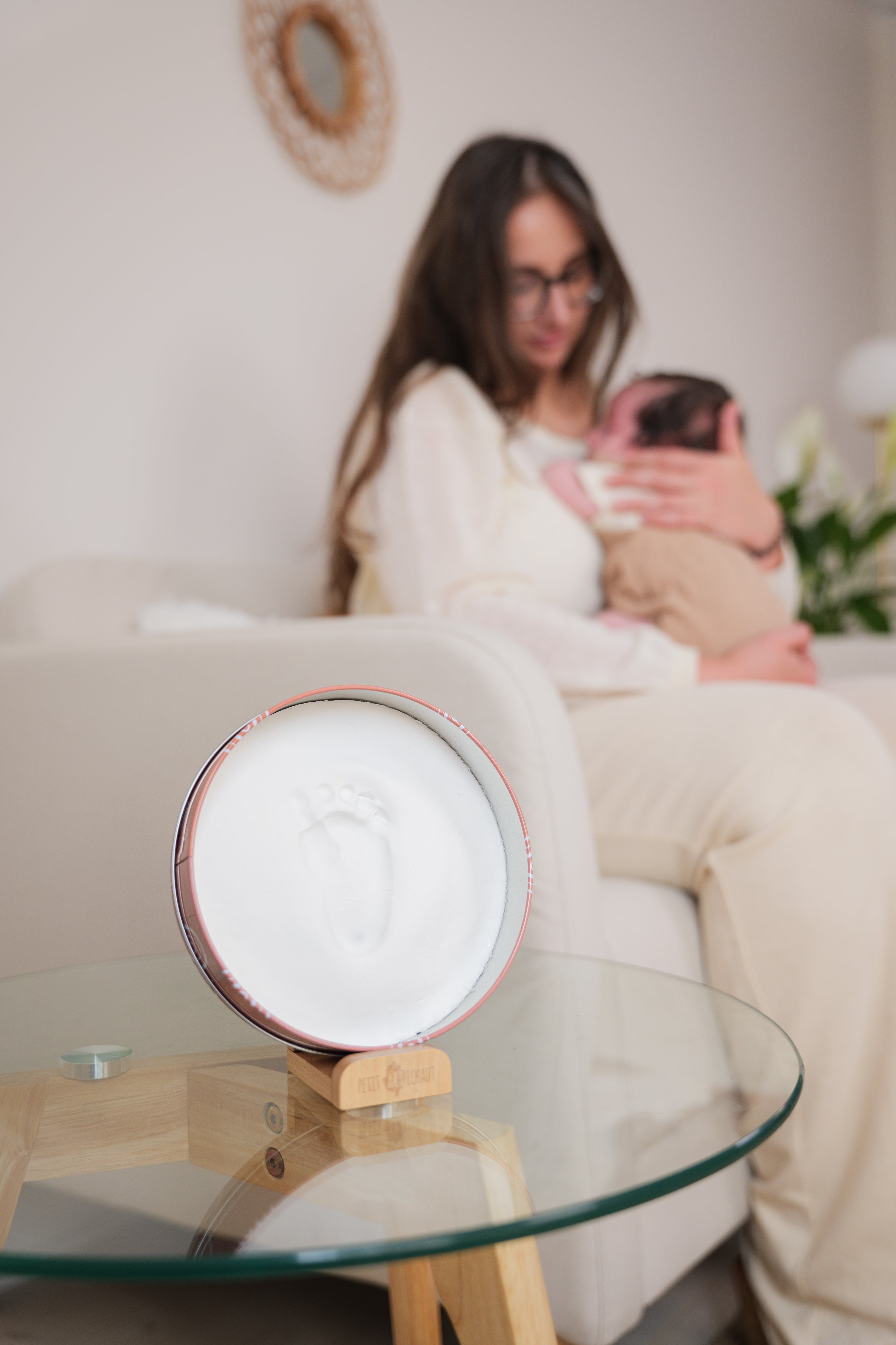 Petit Artichaut Baby Box Round Rainbow Terracotta boîte ronde