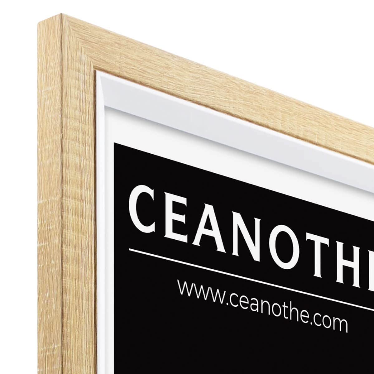 Ceanothe Actual 50x70 cm cadre photo brut et blanc incassable