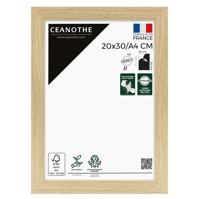 Ceanothe Eternel cadre photo brut 20x30 cm A4