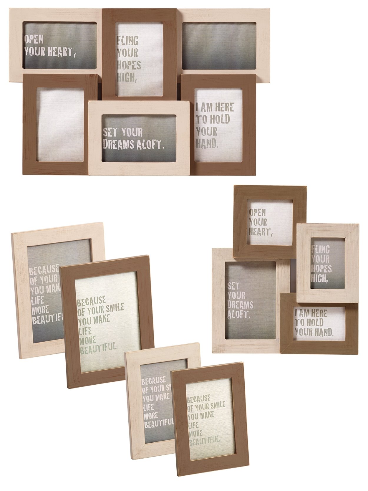 Walther Design Bete VY318D cadre photo bois gris 13x18 cm