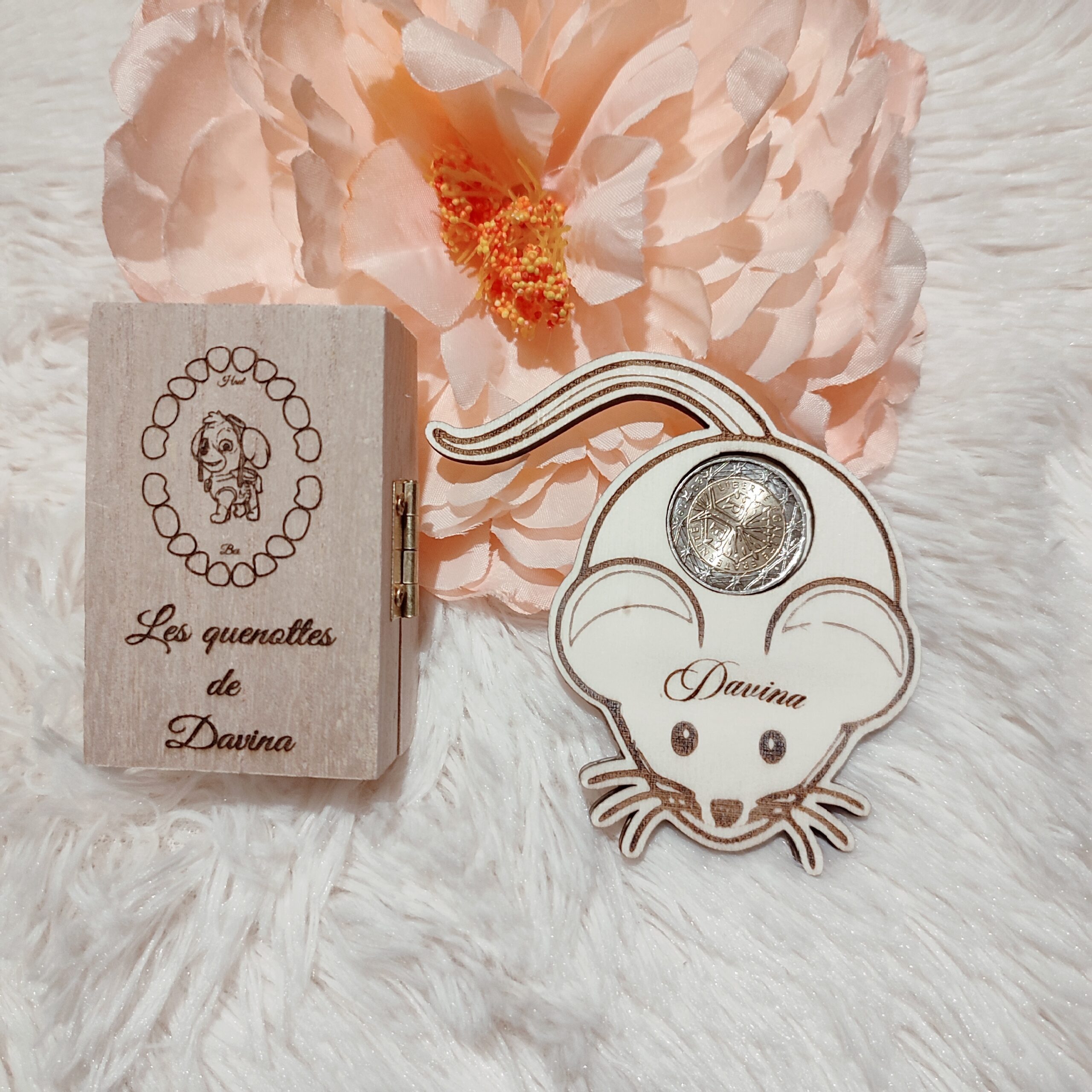 Creat’Angel coffret quenottes boîte dents lait souris