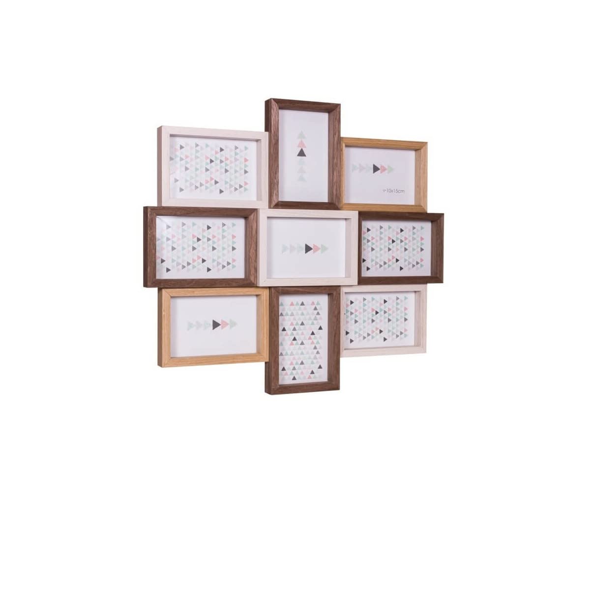Ceanothe Scandi 34546 cadre multi-vues bois naturel 9 vues