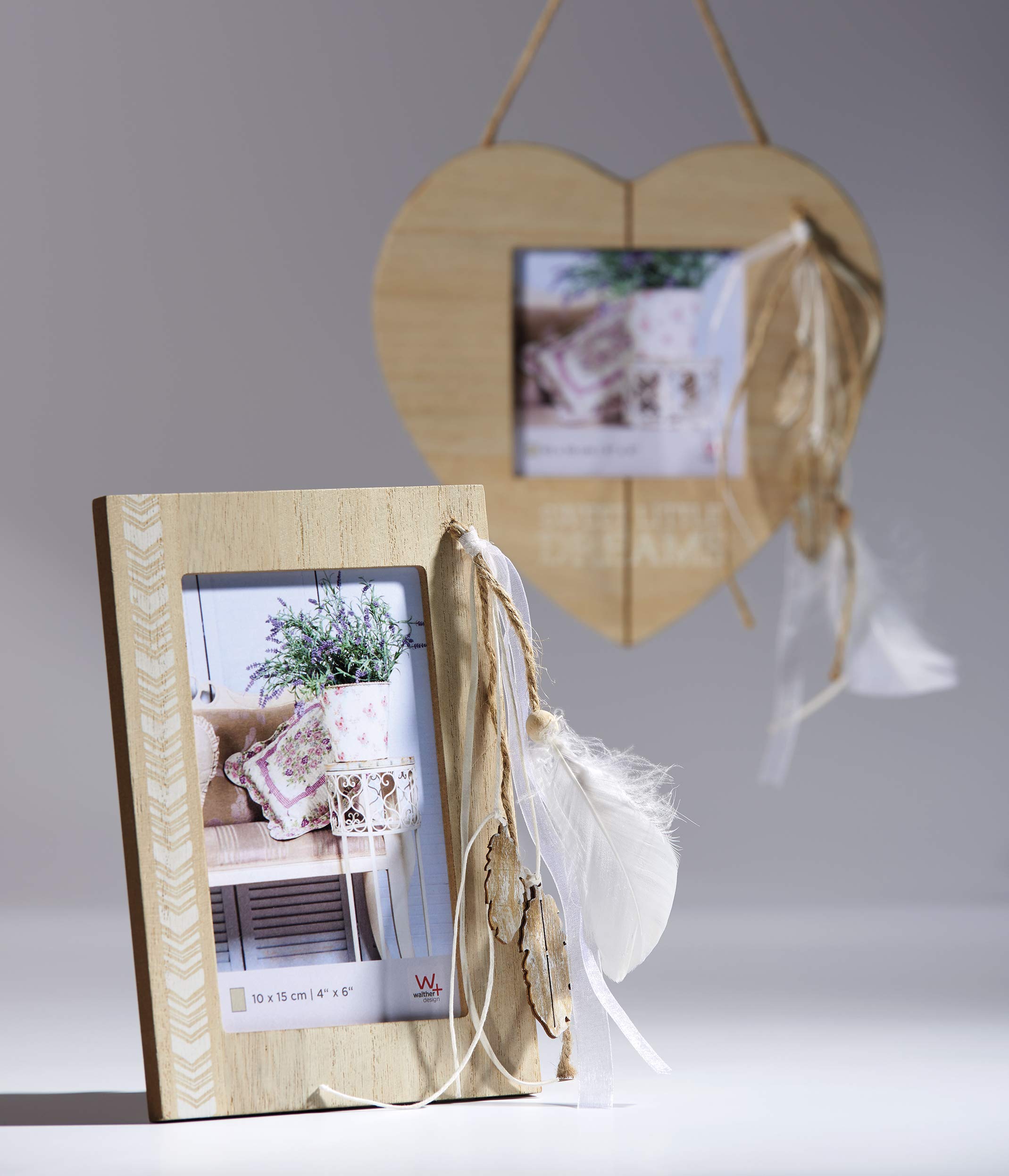 Walther Design Naturalness RY015H cadre bois 10x15 cm perles