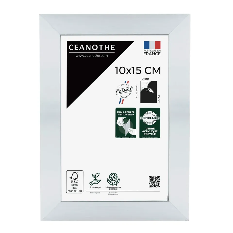 Ceanothe Precious cadre photo 10 x 15 cm acier recyclé