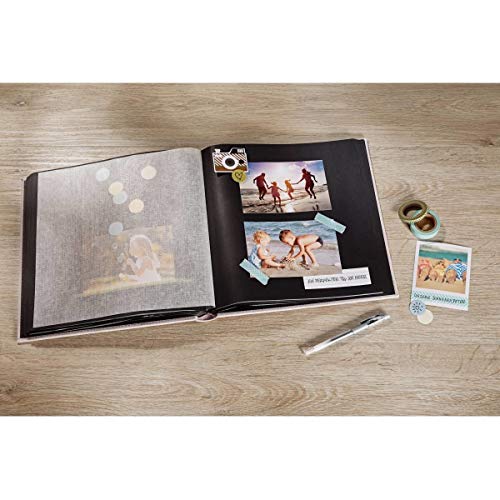 walther design FA-209-B album photo noir 26x26 cm lin
