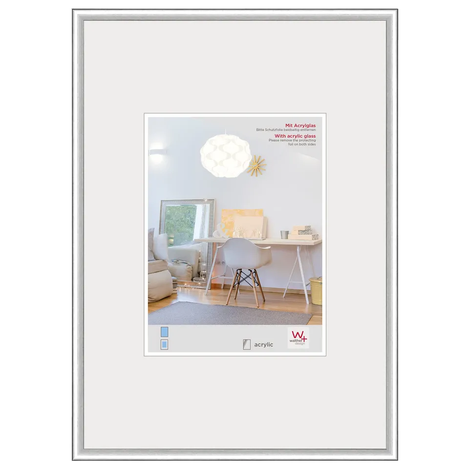 Walther New Lifestyle KVX040S cadre photo argenté 30x40 cm