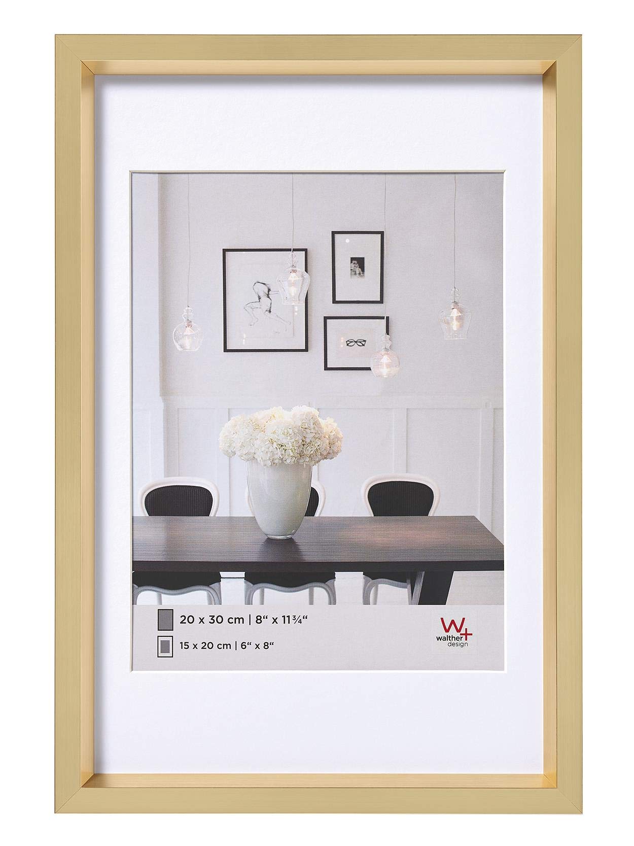 Walther Design ES824B cadre photo noir 18x24 cm acier