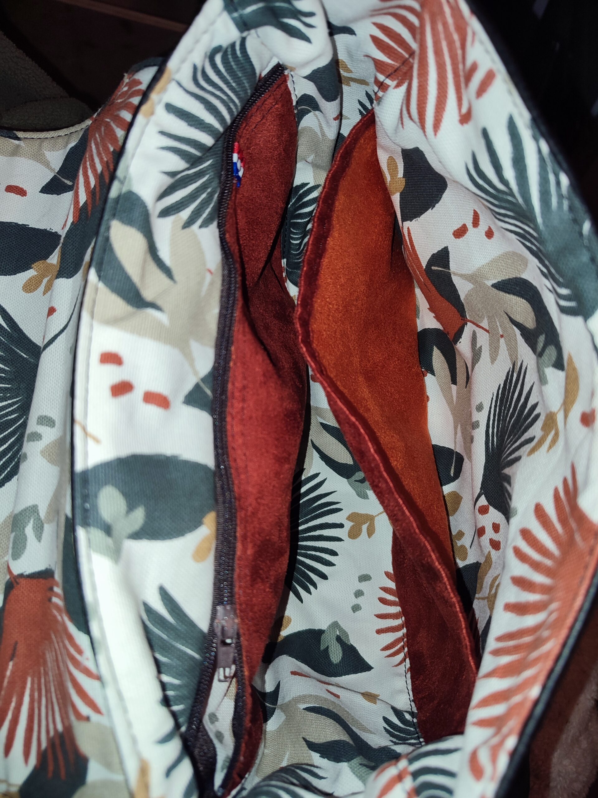 Creat’Angel sac Katia XL simili orange bandoulière
