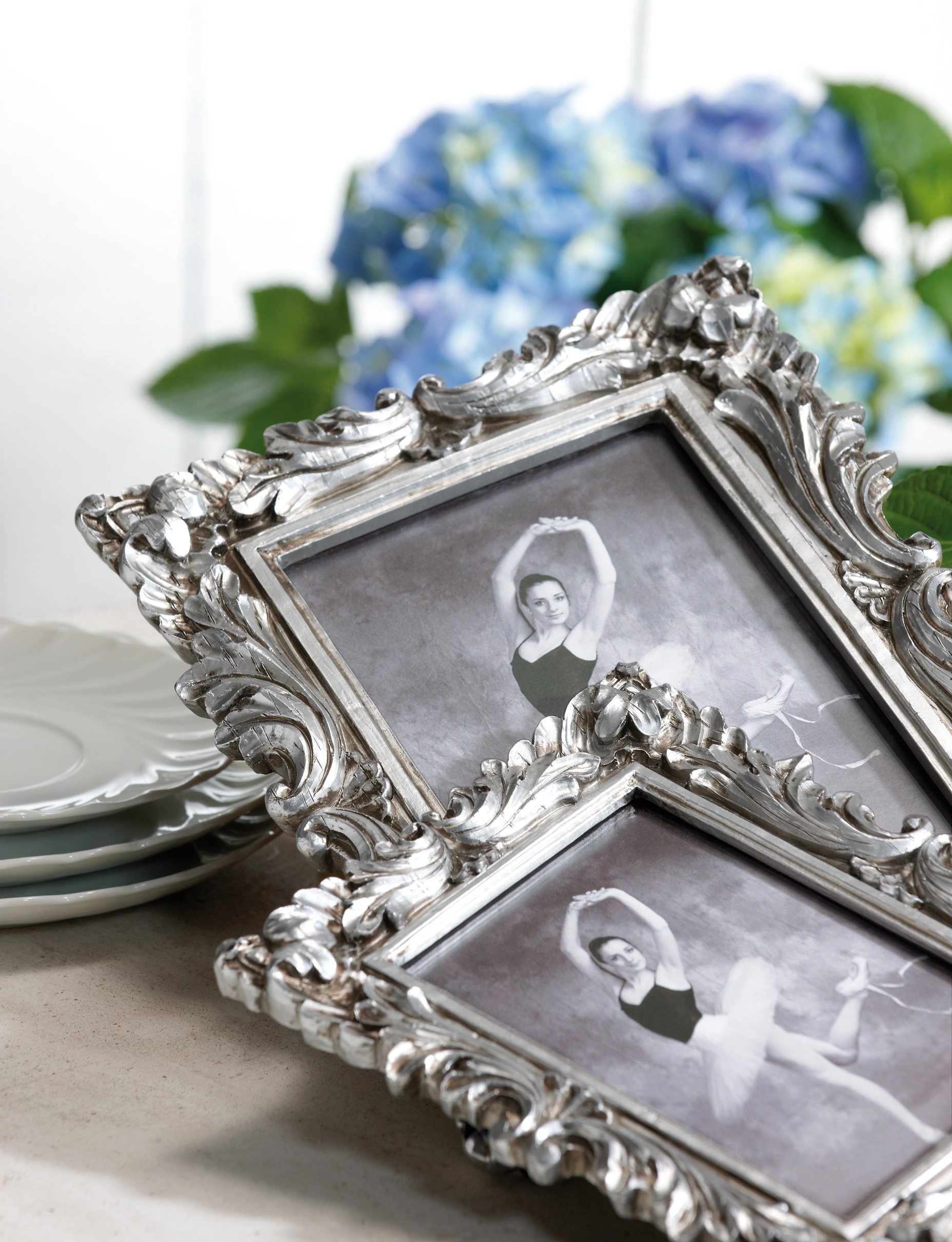Walther Design Saint Germain QS318S cadre photo argent 13x18 cm baroque