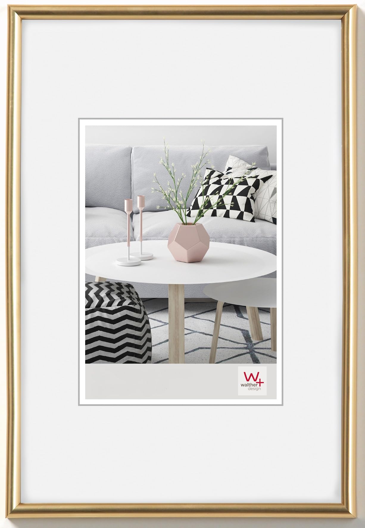 Walther Galeria KG130H cadre photo plastique or A4 21x29,7 cm