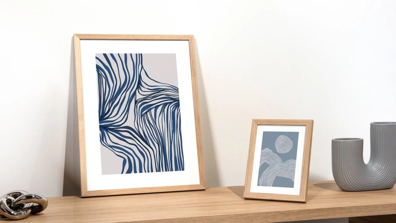Nielsen Design Scandic cadre photo chêne noir et blanc