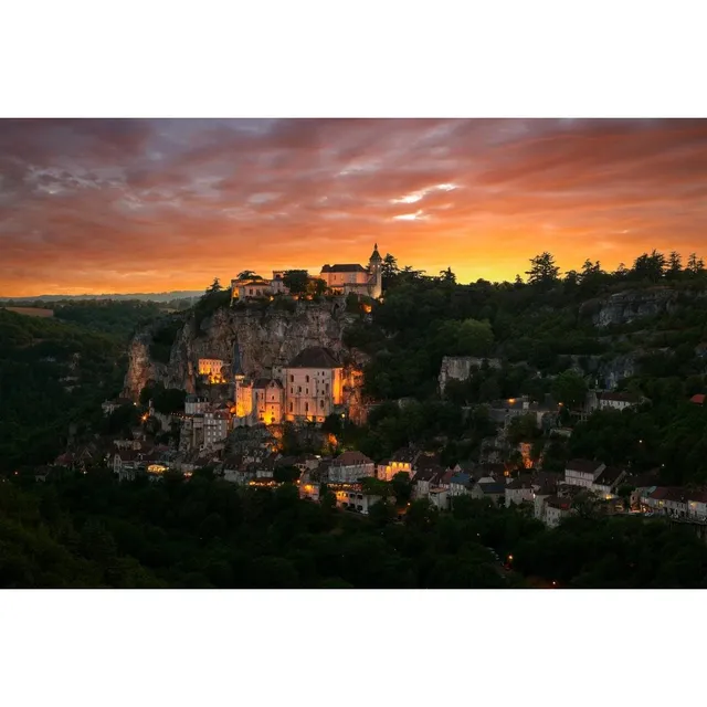 Ceanothe Rocamadour de nuit tableau verre 65x97 cm brillant