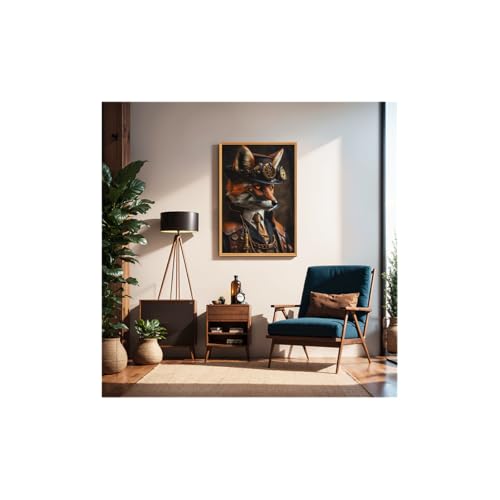 Ceanothe renard futuriste tableau encadré 65x97 cm mat