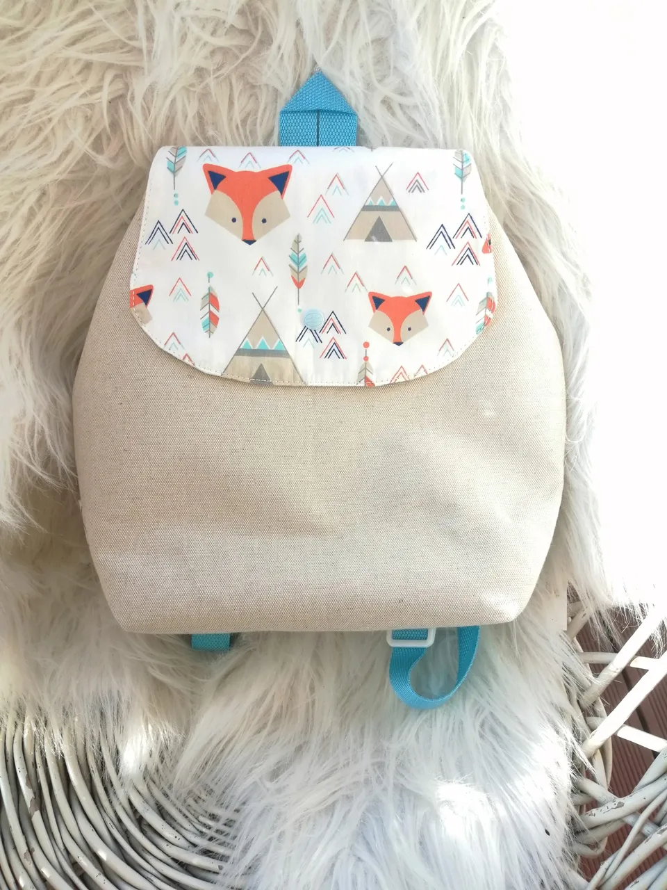 Creat’Angel sac à dos enfant personnalisable 29x30 cm prénom