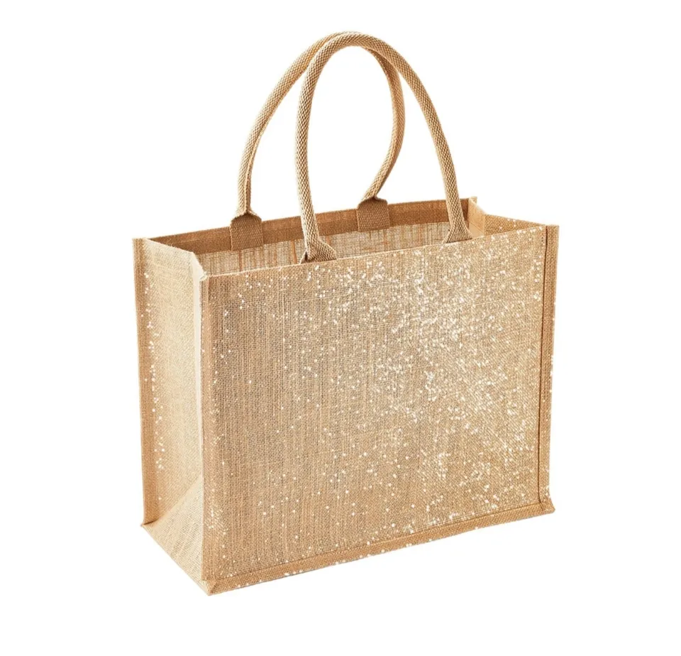 Creat’Angel sac en jute personnalisable cabas 42x33x19 cm