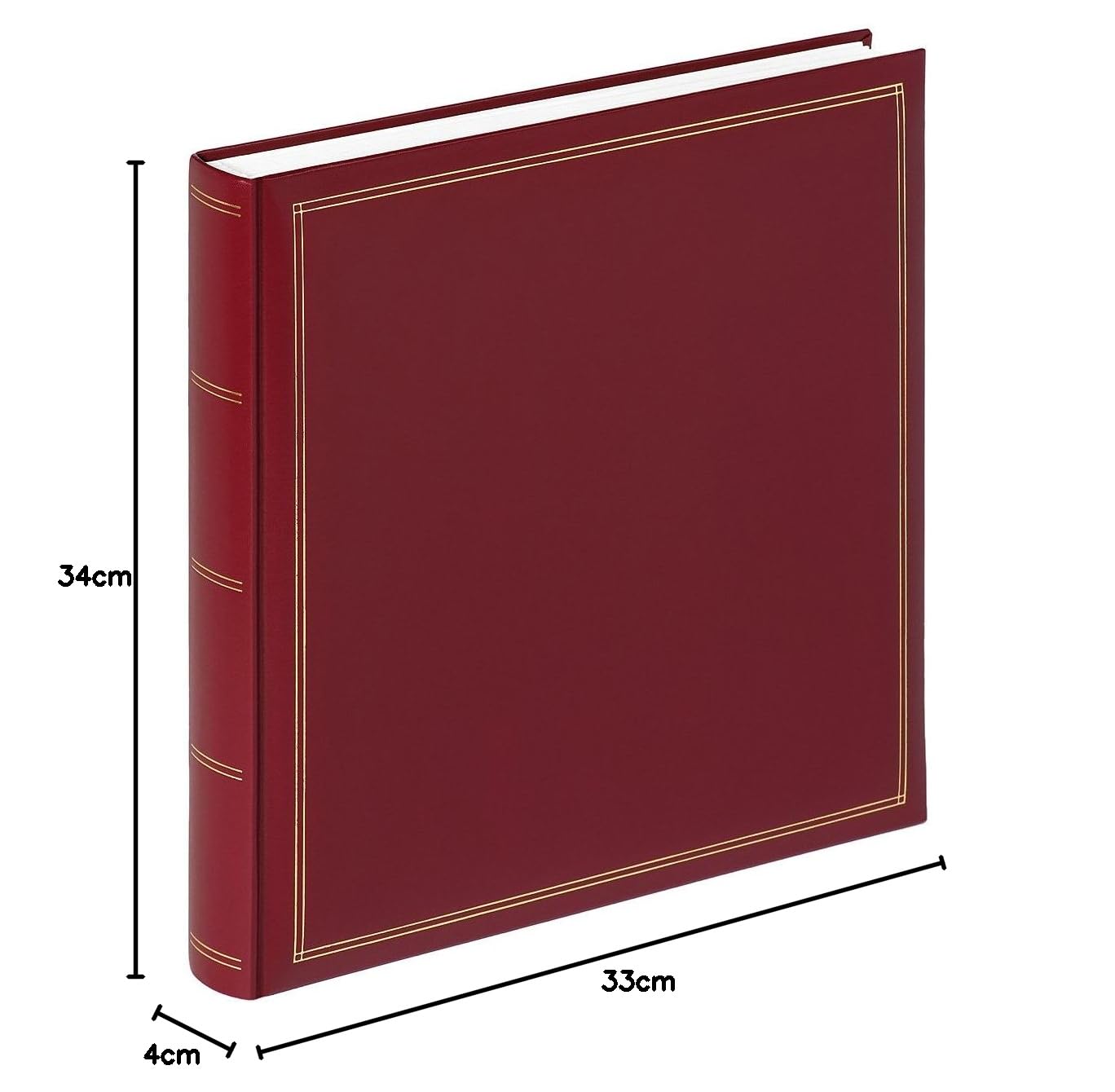 Walther Design Monza FA-260-R album photo rouge 34x33 cm cuir