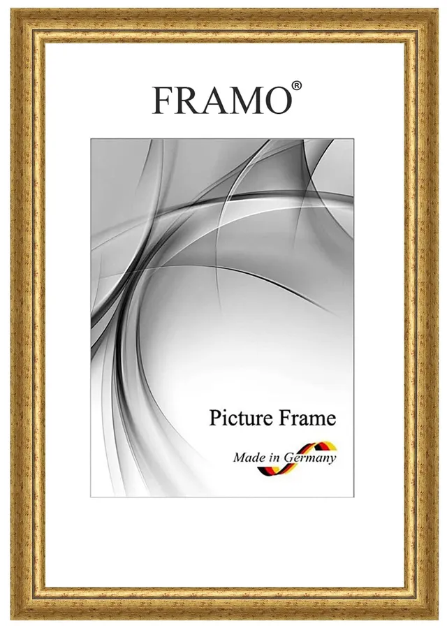 FRAMO N°059 cadre photo 80x100 cm bordeaux or baroque