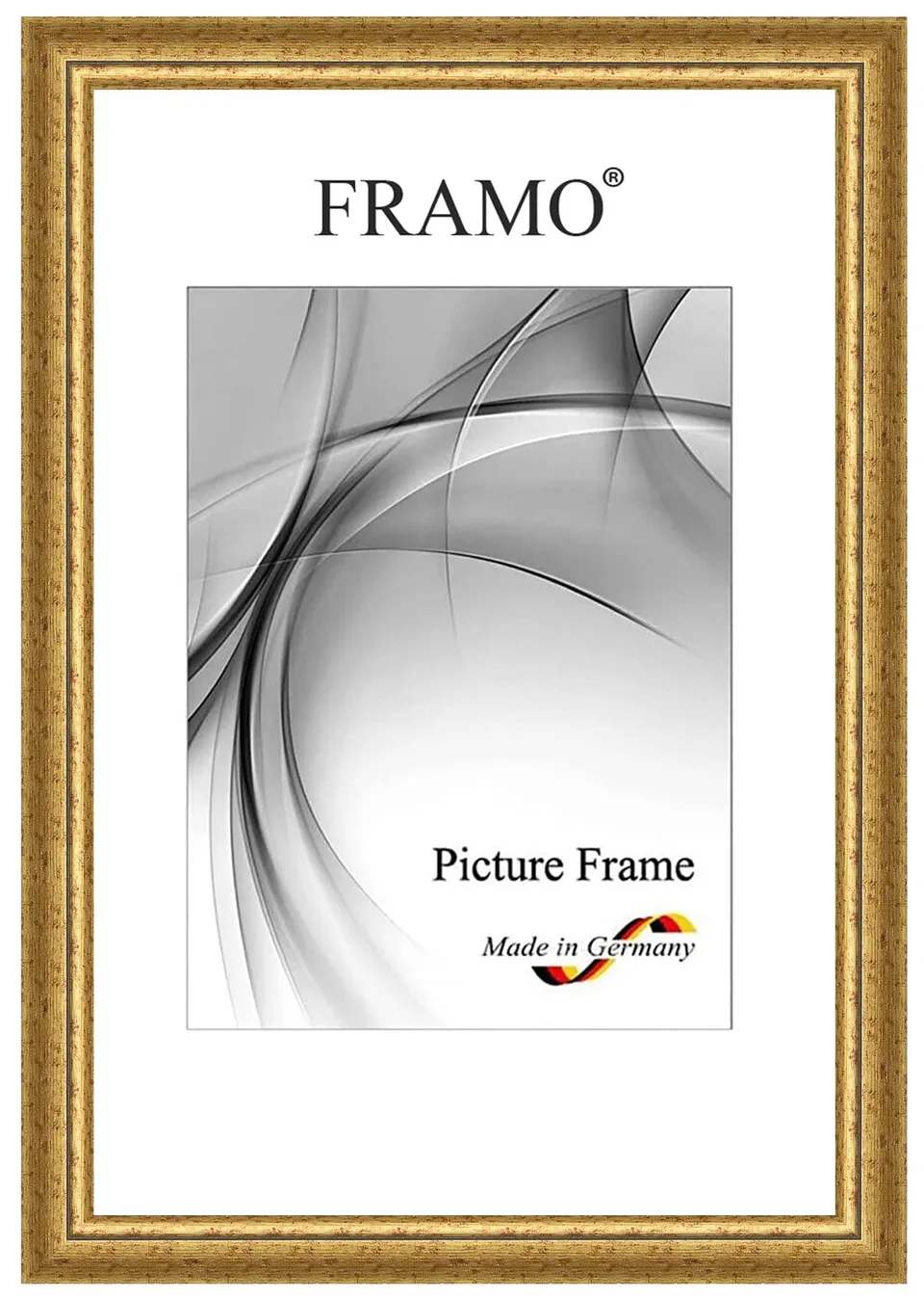 FRAMO N°059 cadre photo 80x100 cm bordeaux or baroque