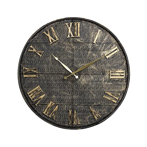 Ceanothe Emotion British horloge 60 cm métal noir